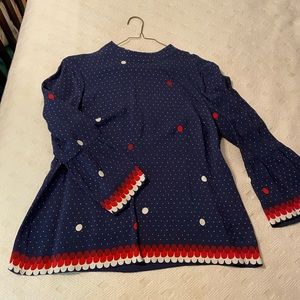 Boden US10 navy blouse